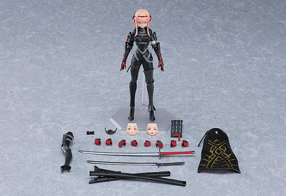 Accessories included with Figma Samurai figure, including swords and alternate hands