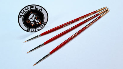 3pc Modellers Miniature Detail Brush Set - Good Games