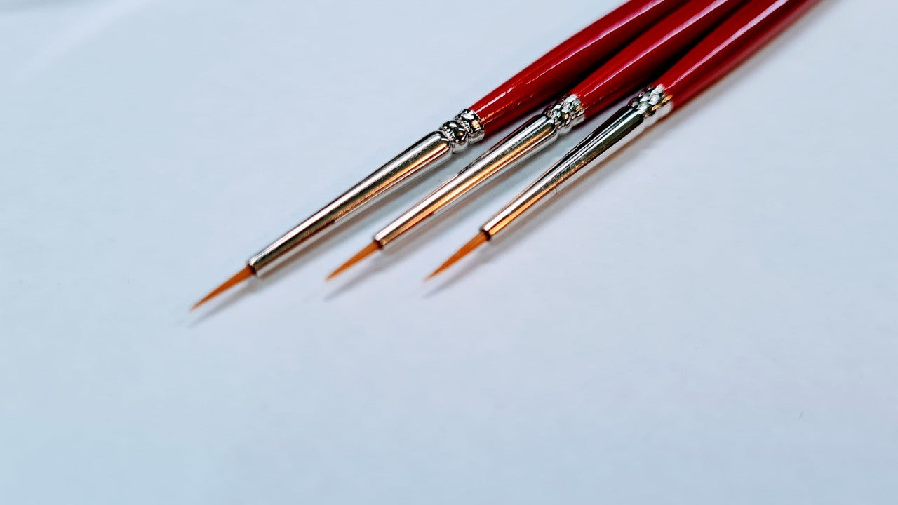 3pc Modellers Miniature Detail Brush Set - Good Games