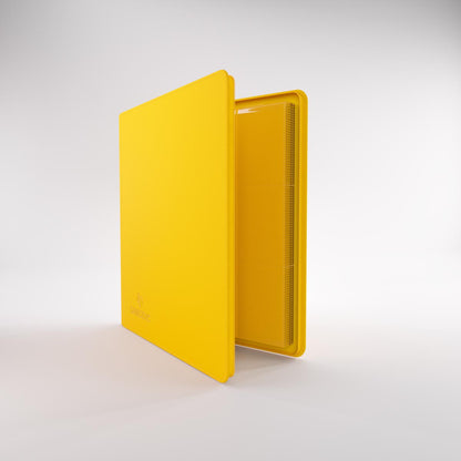 Gamegenic Zip-Up album open to textured pages for trading cards