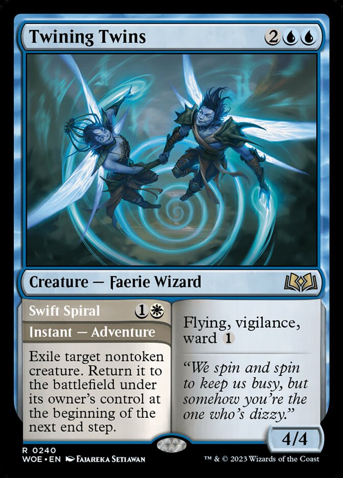 Twining Twins // Swift Spiral 240 (Wilds of Eldraine) 