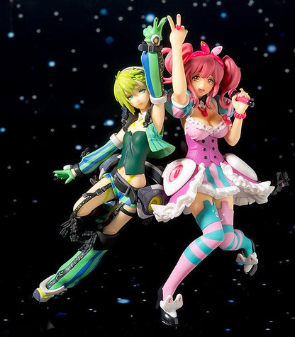 Rear view of painted Plamax MF-13 Reina Prowler figure