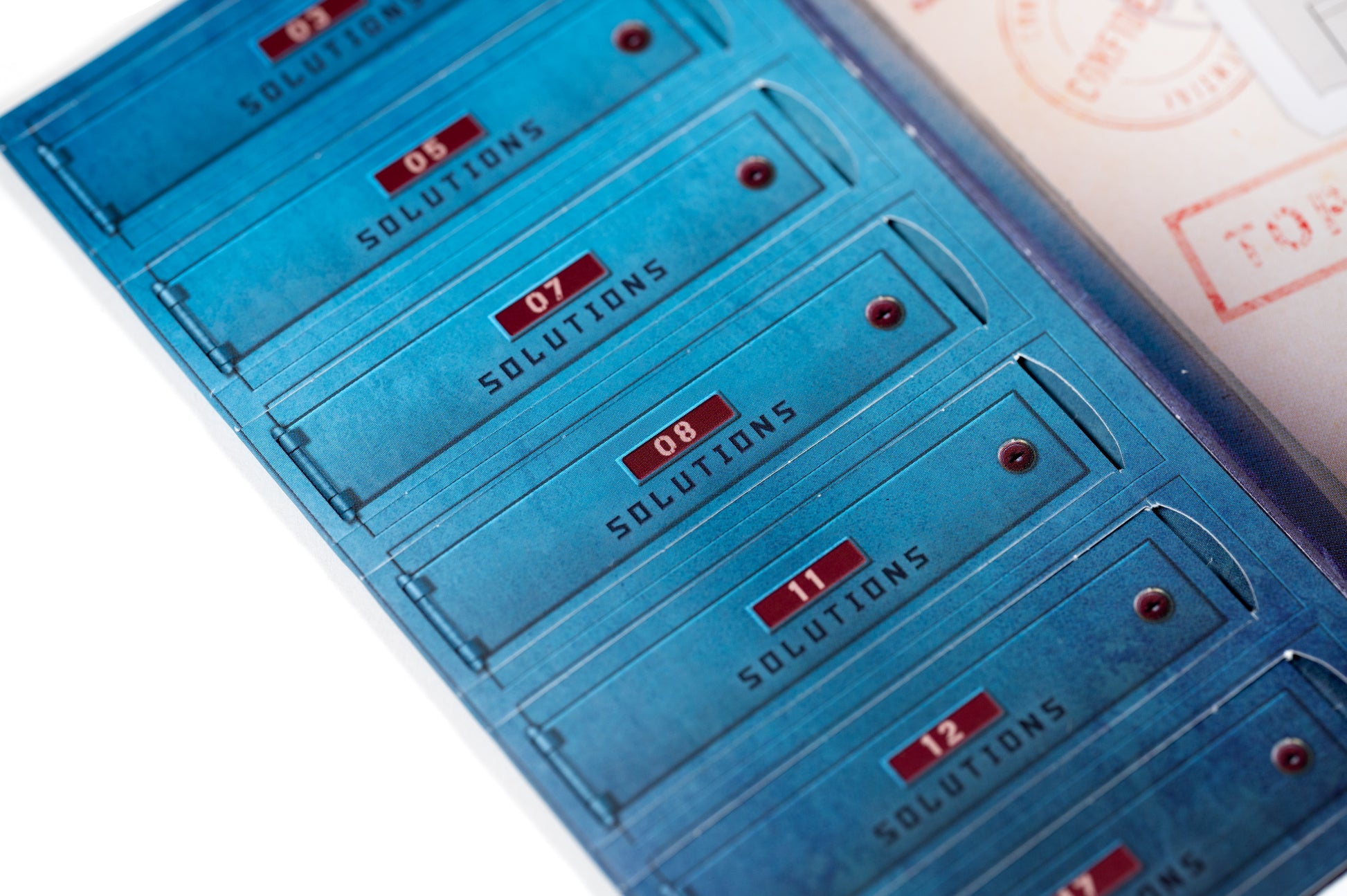 Close-up of clues and storyline text inside the game