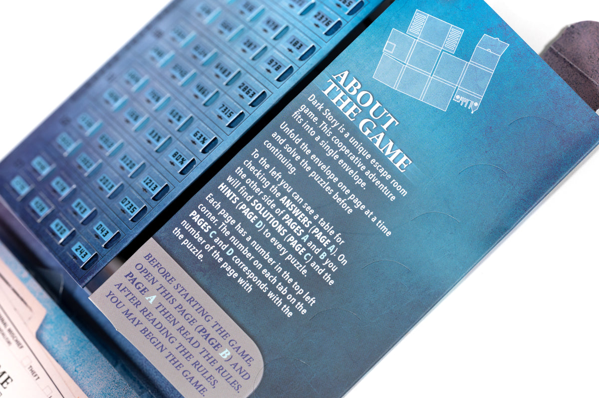 Step-by-step unfolding gameplay with illustrated clues