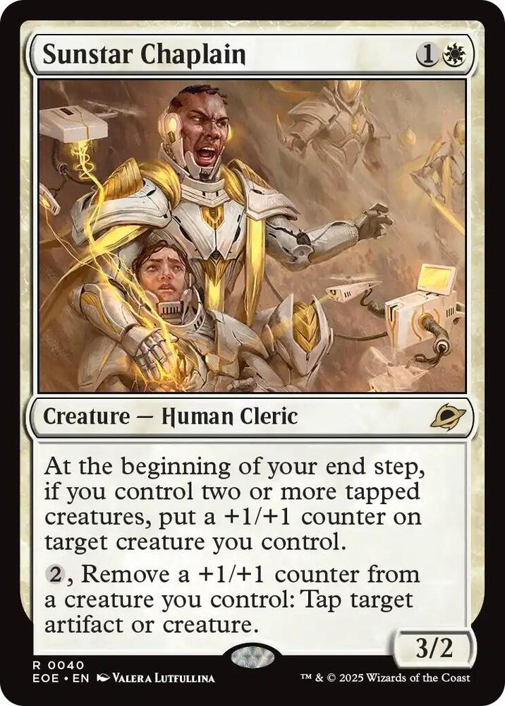Sunstar Chaplain 40/276 (Edge of Eternities)  - Foil