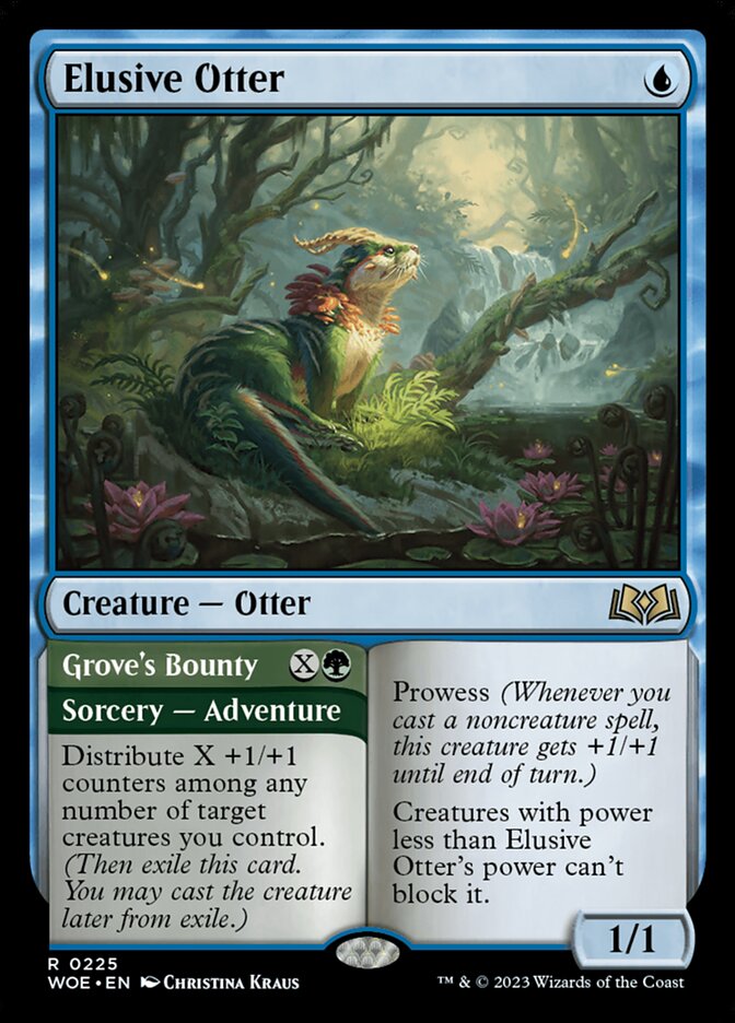 Elusive Otter // Grove's Bounty 225 (Wilds of Eldraine) 