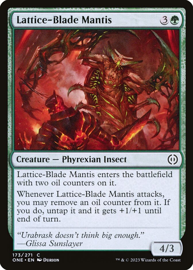 Lattice-Blade Mantis 173/271 (Phyrexia: All Will Be One) 