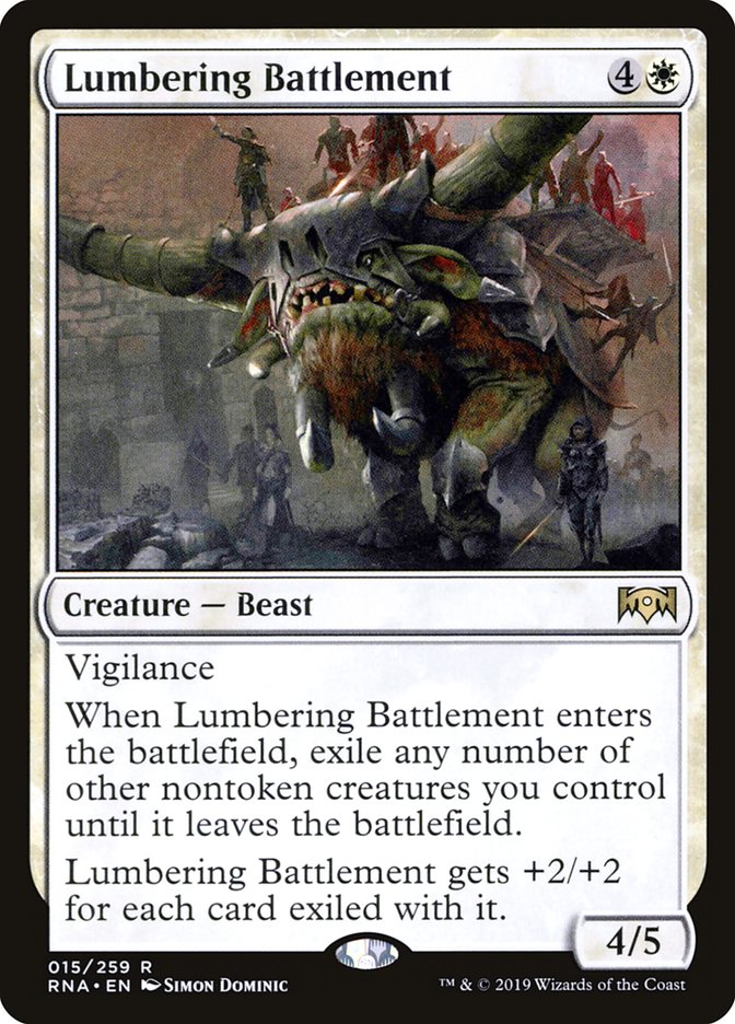 Lumbering Battlement 15/259 (Ravnica Allegiance) 