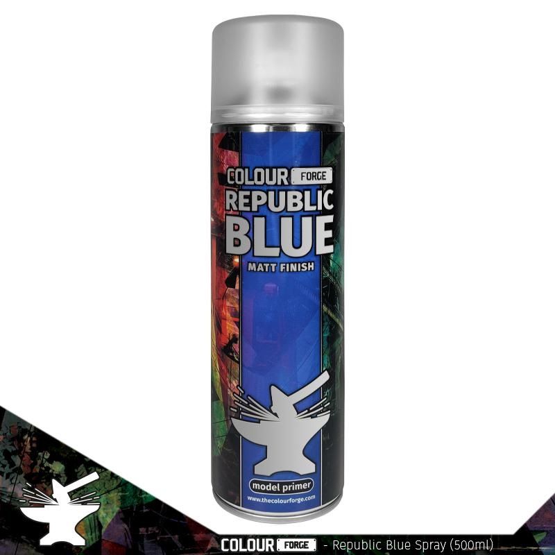 Colour Forge Spray Primer - Republic Blue - Good Games