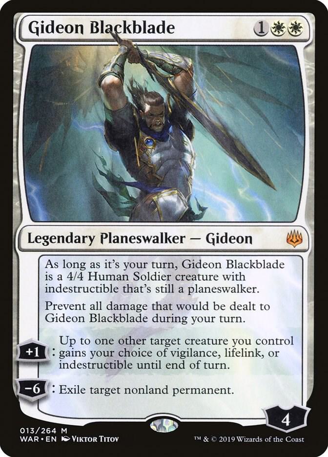 Gideon Blackblade 13/264 (War of the Spark)  - Foil