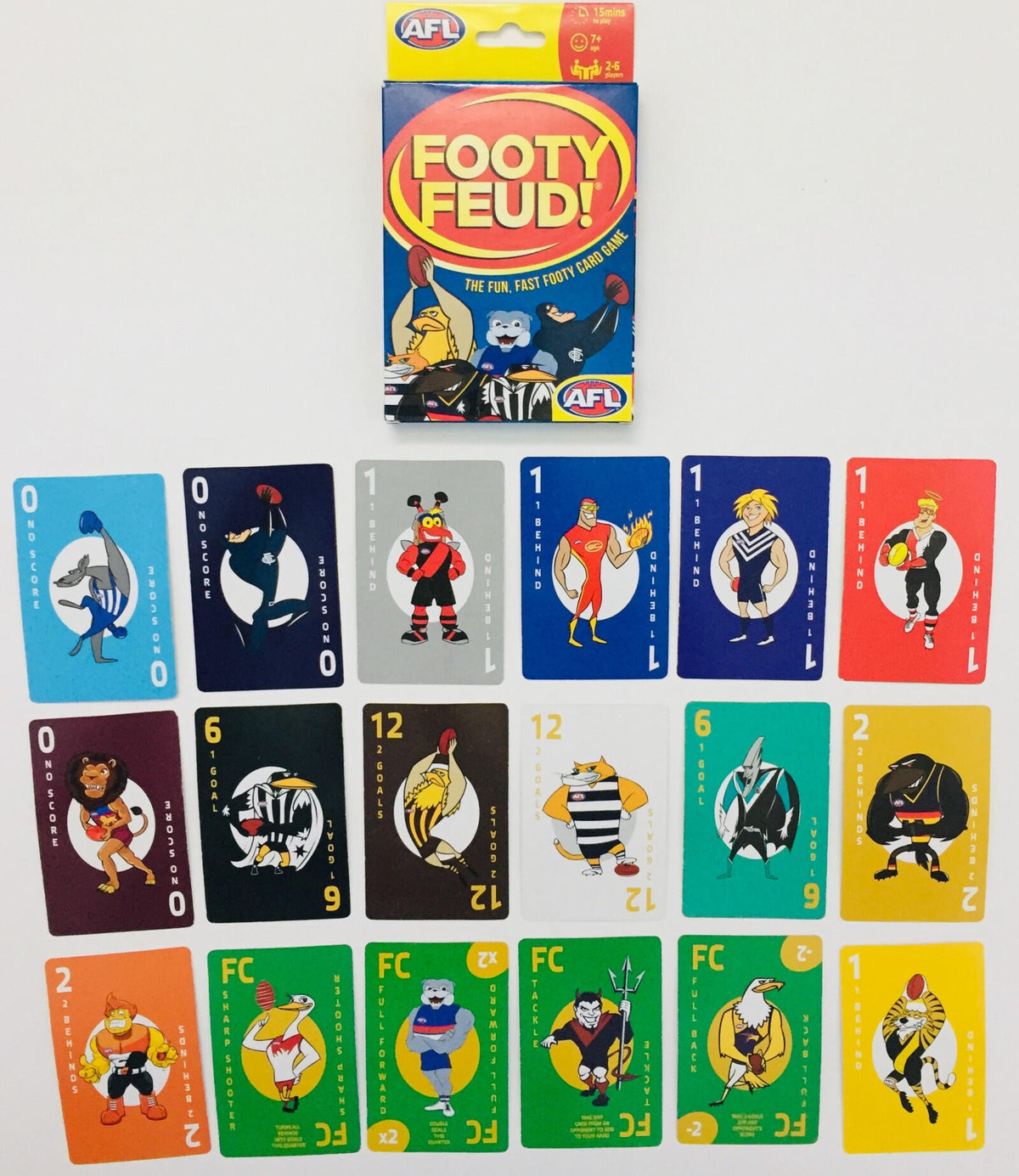 AFL Footy Feud + NRL Footy Feud Rookie Card Game (Assortment of 12)