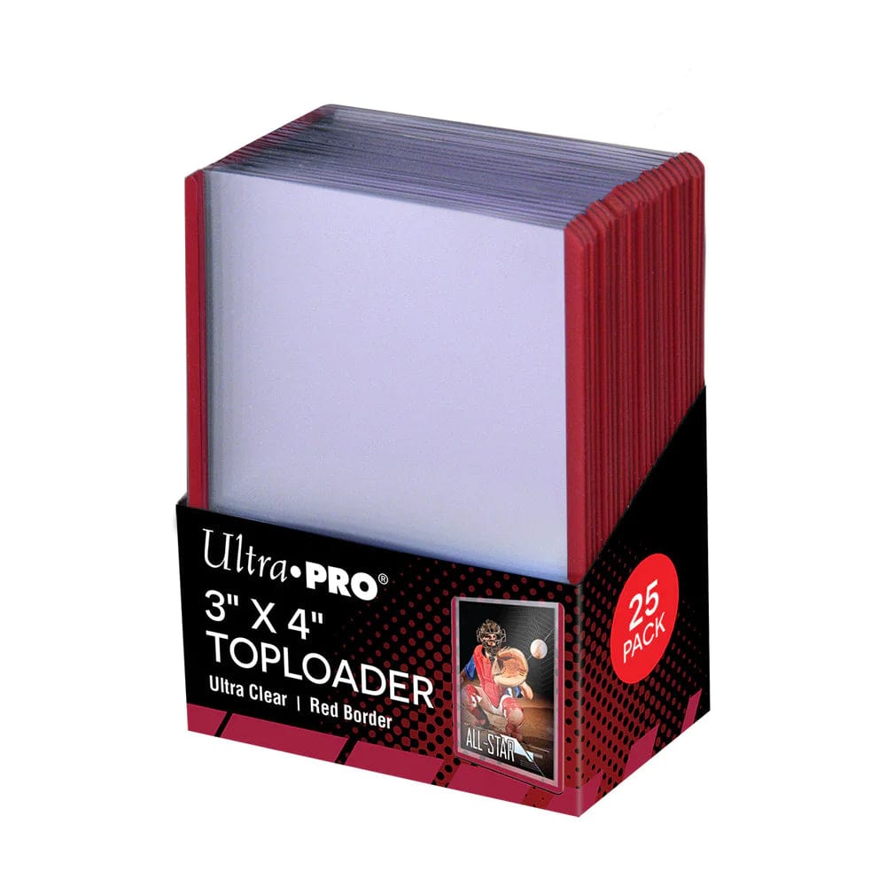 Toploaders 3x4 Red Boarder 25 Pack - Good Games