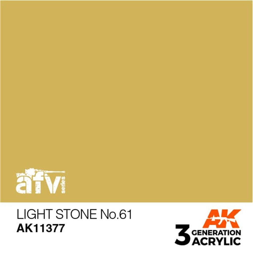 Light stone paint swatch from AK 3rd Generation Acrylic AFV series
