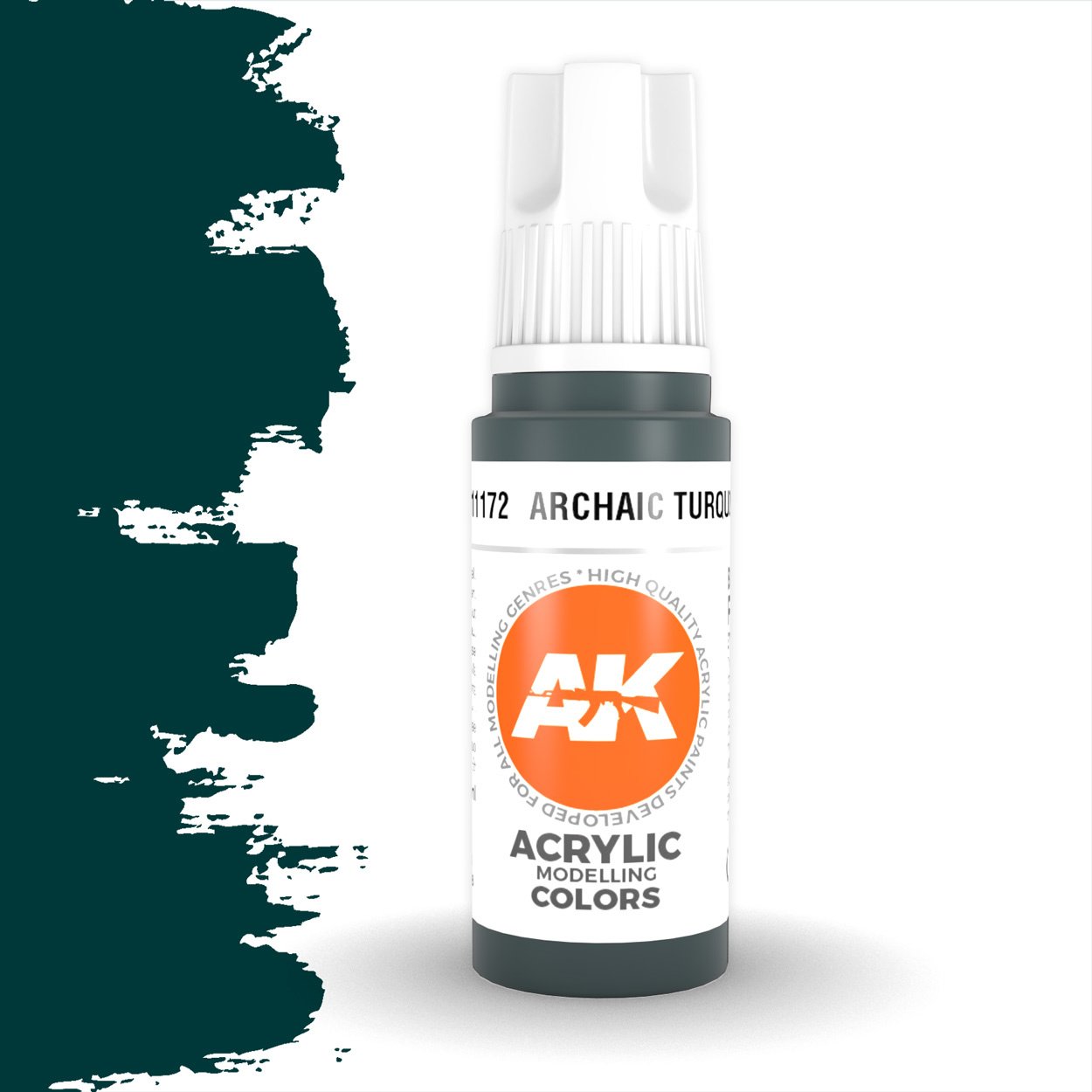 AK Interactive 3 Generation Acrylic Modeling Paint 17ml - Archaic Turquoise - Good Games