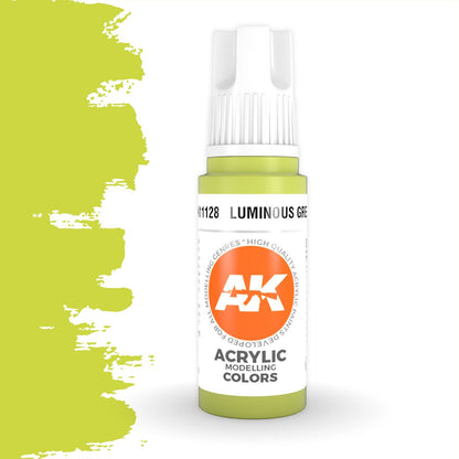 AK Interactive 3 Generation Acrylic Modeling Paint 17ml - Luminous Green - Good Games