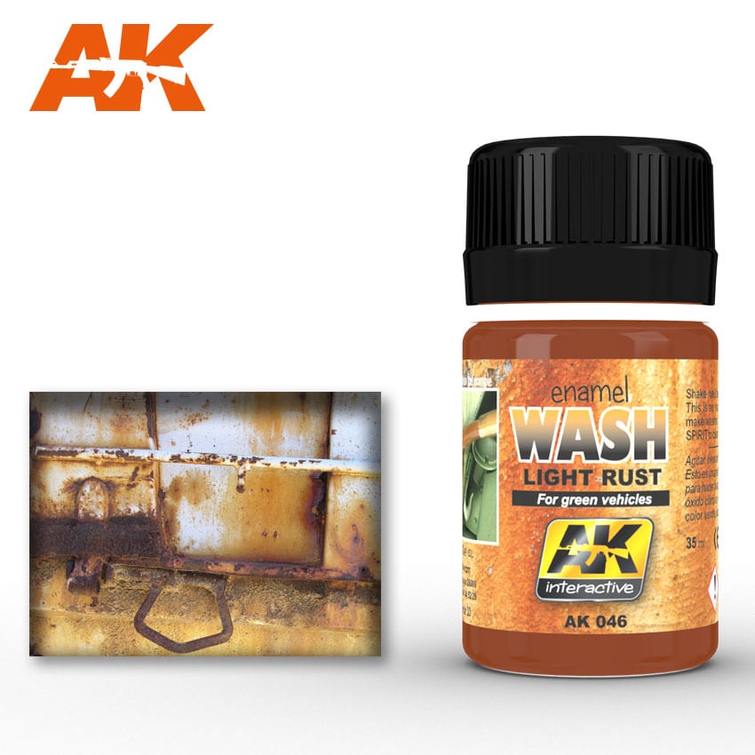 AK Interactive Enamel Wash 35ml - Light Rust - Good Games