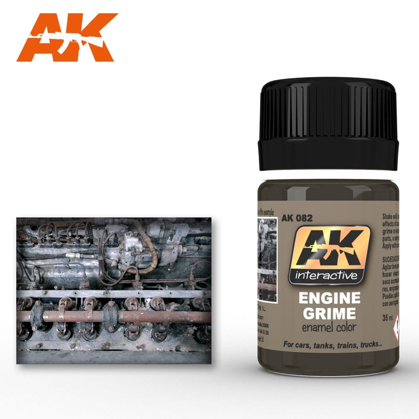 AK Interactive Weathering Products Engine Grime 35ml - Good Games