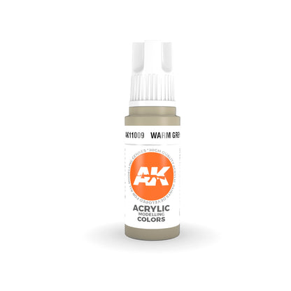 AK Interactive 3 Gen Acrylic Modeling Colour 17ml - Warm Grey - Good Games