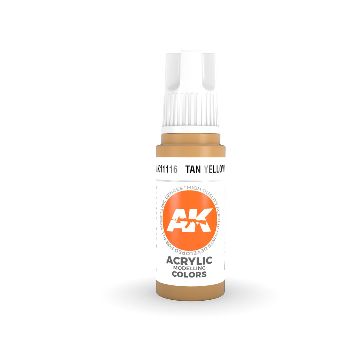 AK Interactive 3 Gen Acrylic Model Paint 17ml - Tan Yellow - Good Games