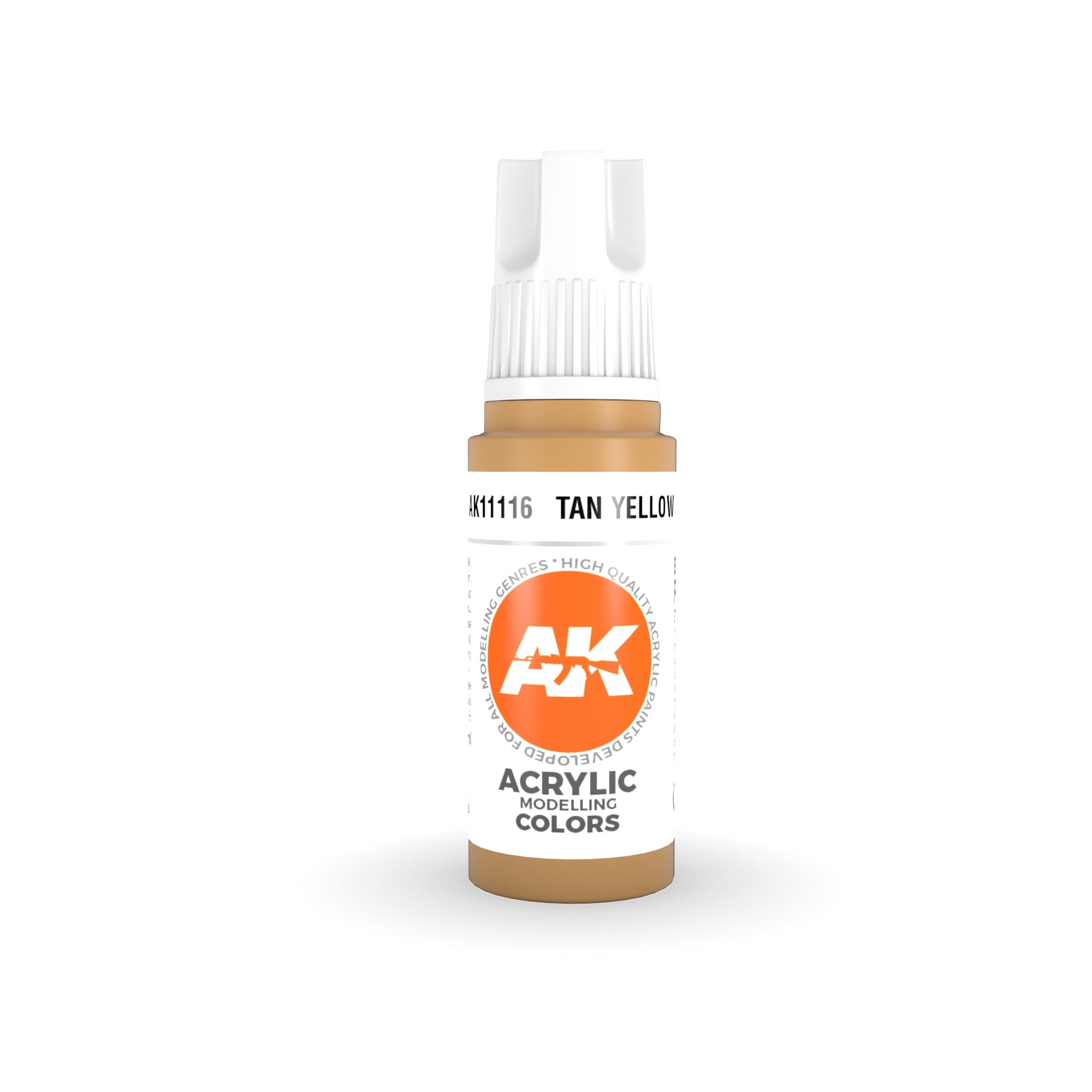 AK Interactive 3 Gen Acrylic Model Paint 17ml - Tan Yellow - Good Games