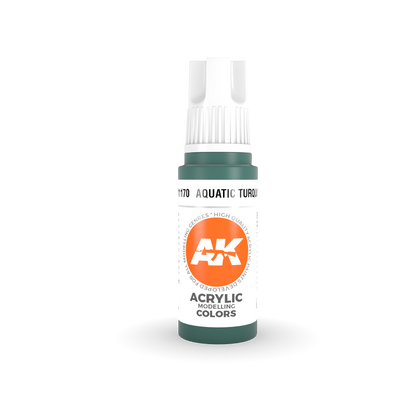 AK Interactive 3 Gen Acrylic Modeling Color 17ml - Aquatic Turquoise - Good Games