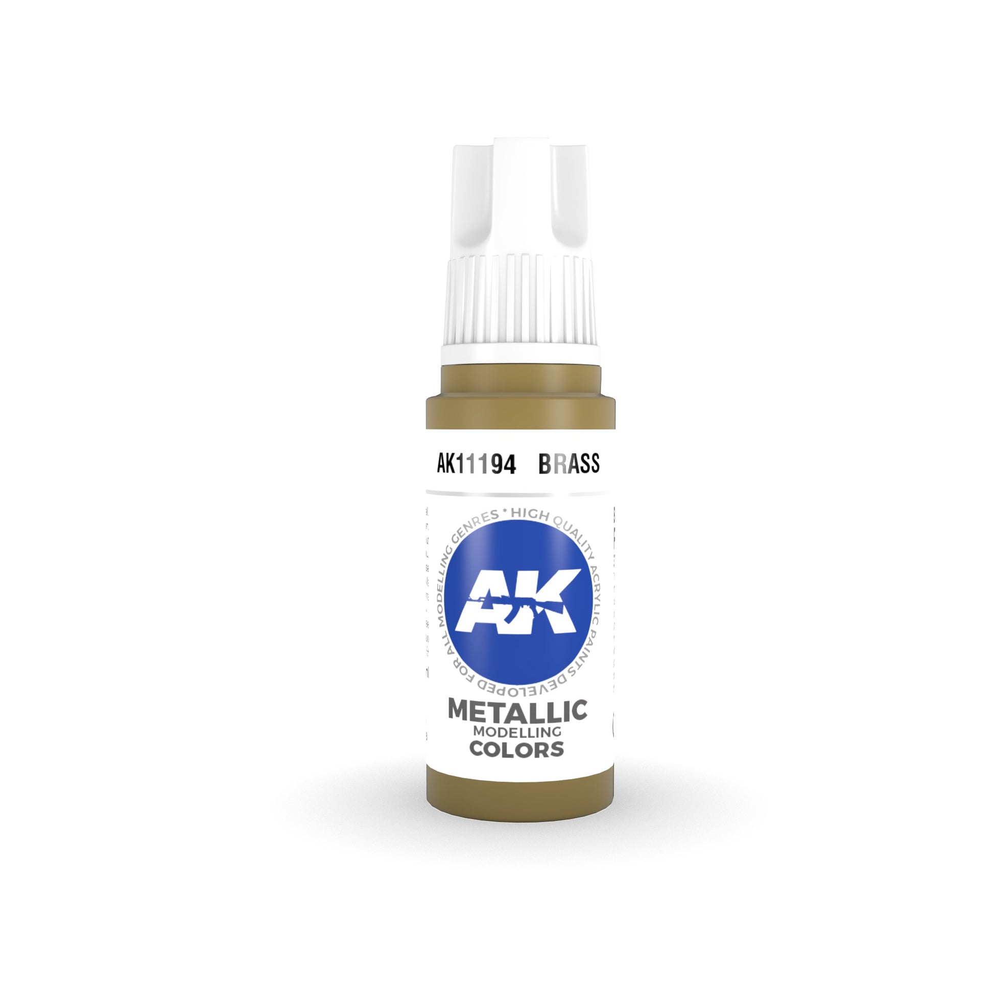 AK Interactive 3 Gen Acrylic Model Paint 17ml - Brass - Good Games