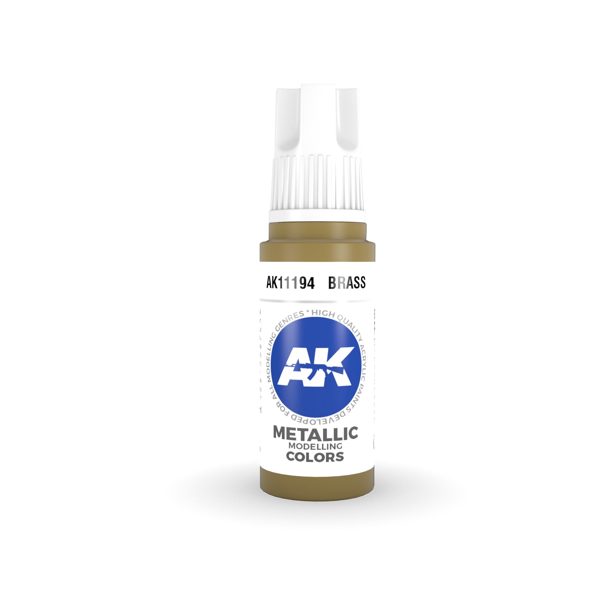 AK Interactive 3 Gen Acrylic Model Paint 17ml - Brass - Good Games