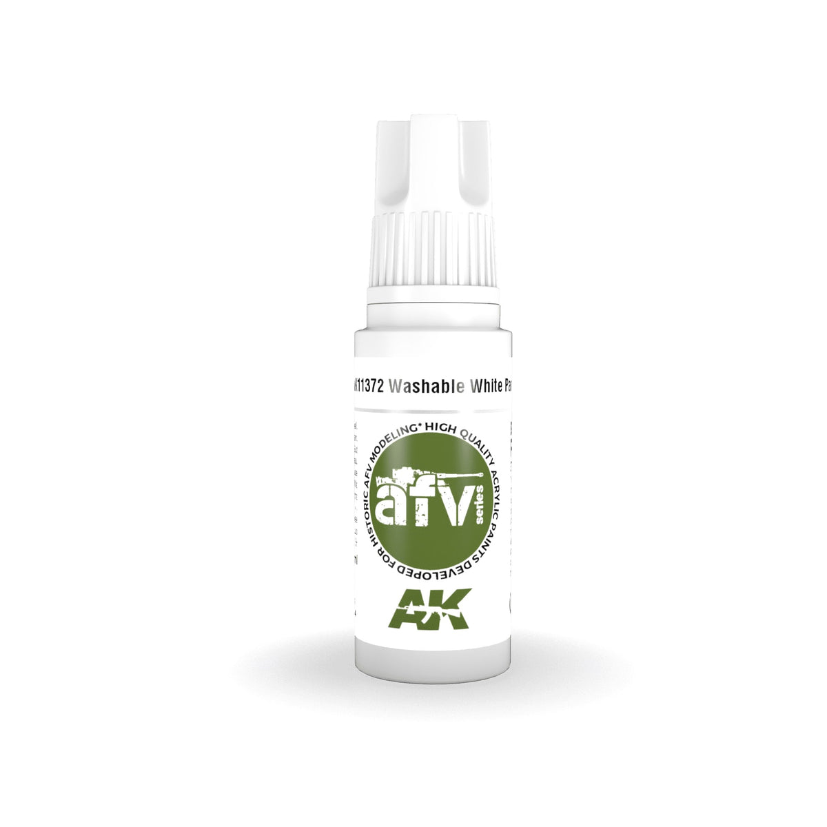 AK Interactive 3 Gen Acrylic Model Paint 17ml - Washable White Paint - Good Games