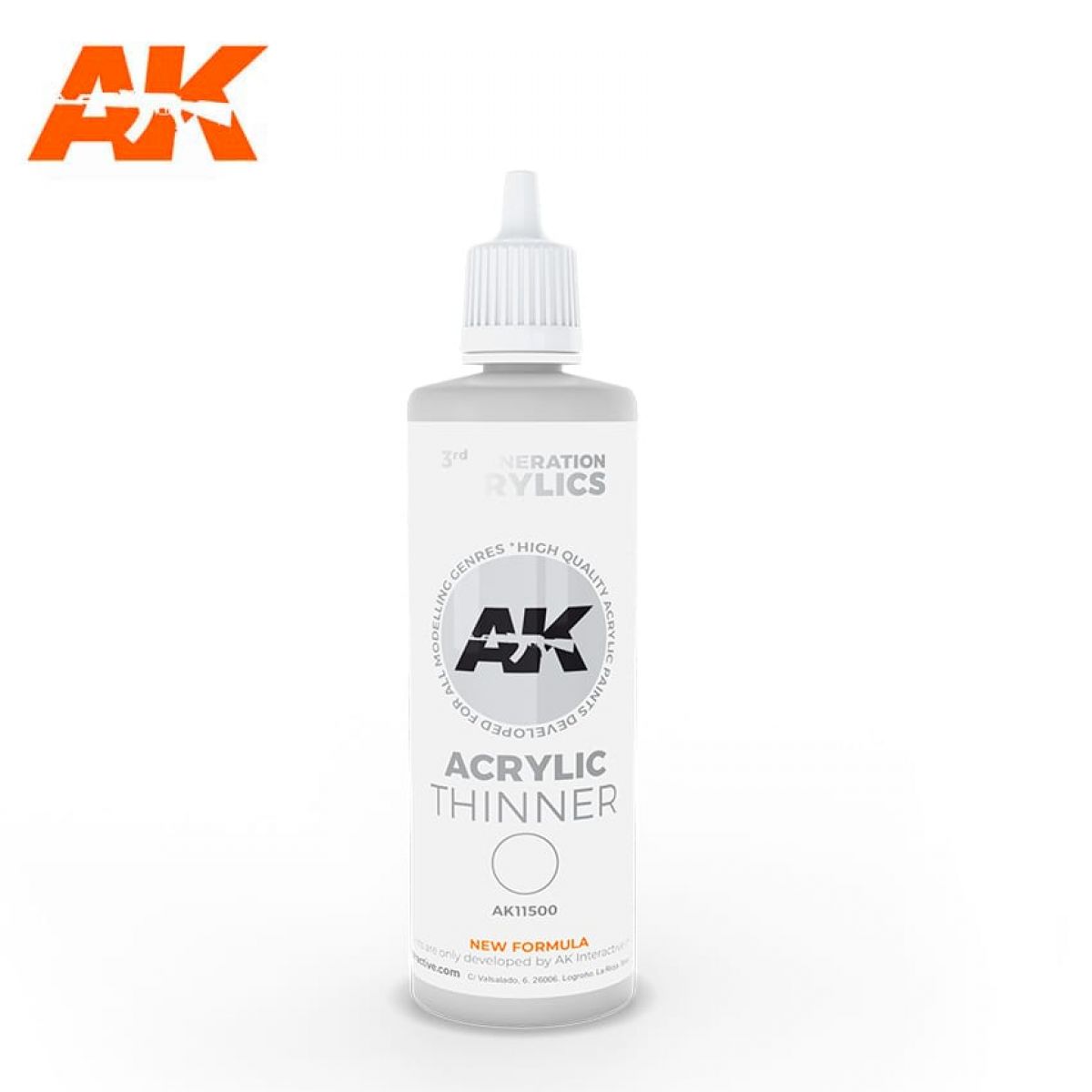 Ak-Interactive: 3rd Gen Acrylic Thinner (100ml) - Good Games