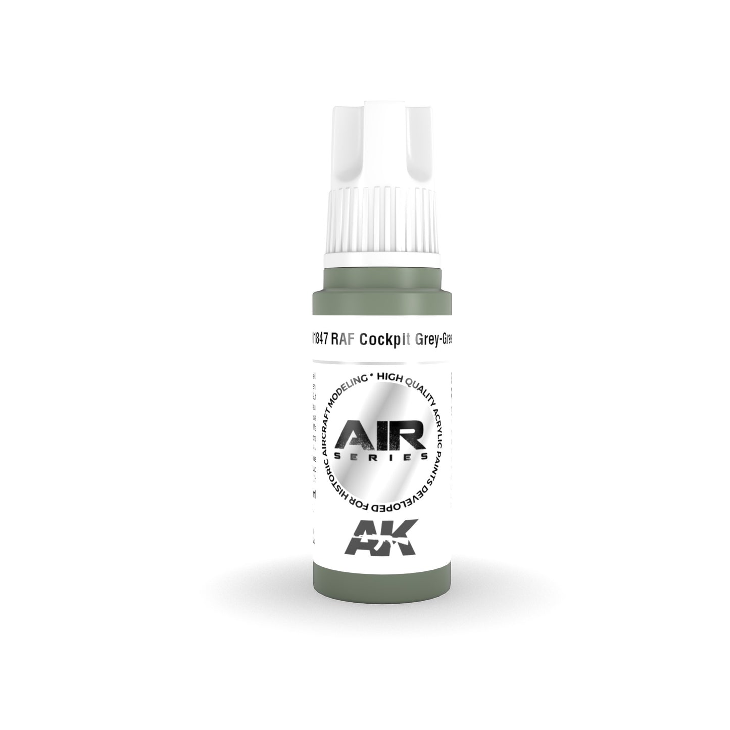 AK Interactive RAF Cockpit Grey-Green model paint bottle by AK Interactive