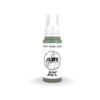 AK Interactive RAF Cockpit Grey-Green model paint bottle by AK Interactive