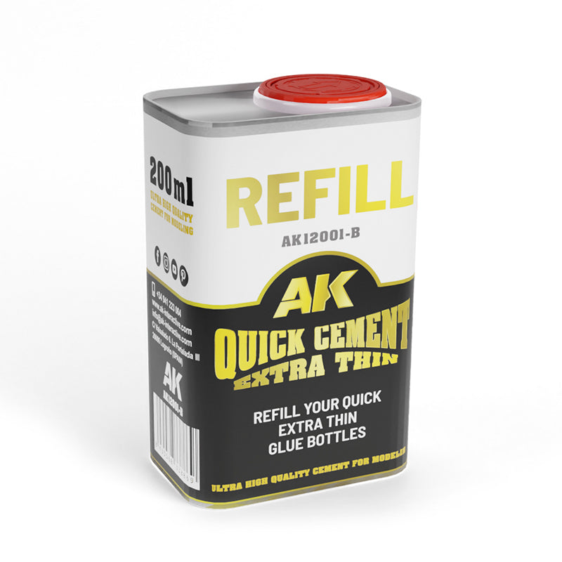 AK Interactive Basics Quick Cement 250ml - Extra Thin - Good Games