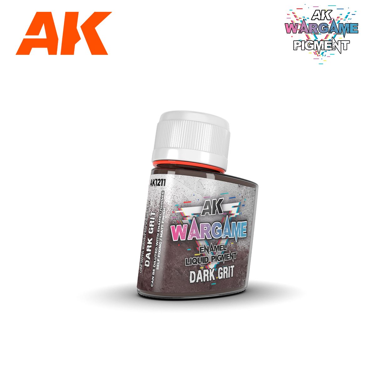 AK Interactive Wargame Enamel Liquid Pigments - Dark Grit 35 ml - Good Games
