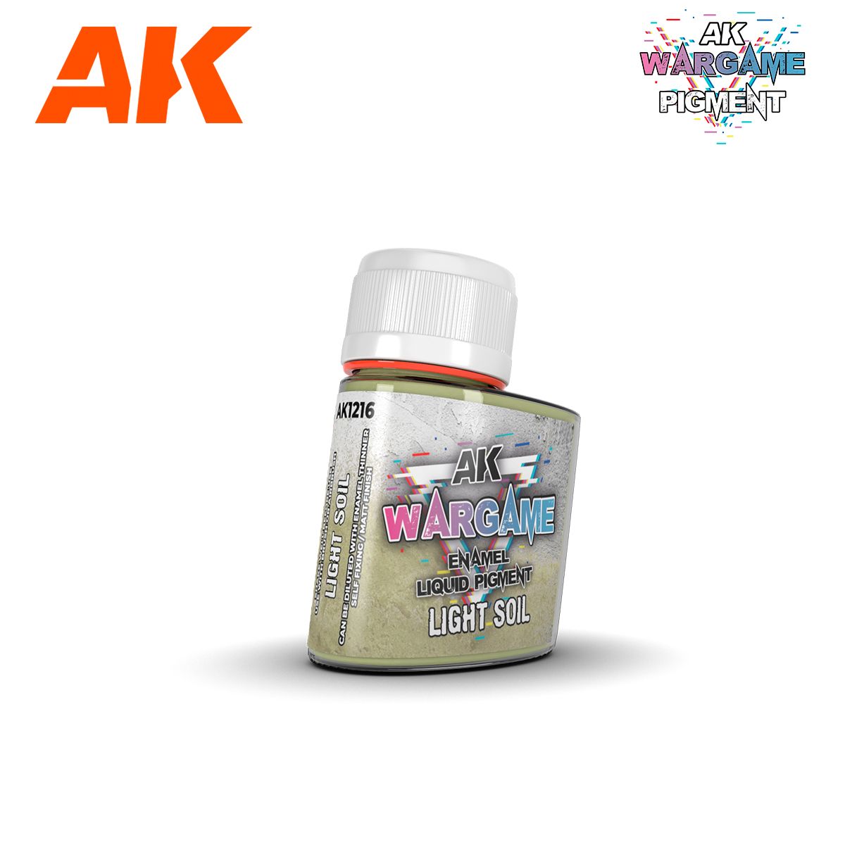 AK Interactive Wargame Enamel Liquid Pigments - Light Soil 35 ml - Good Games