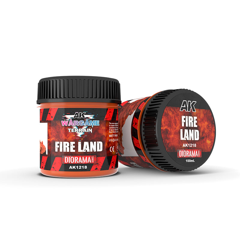 Ak Interactive - Terrains - Fire Land 100 MI. - Good Games