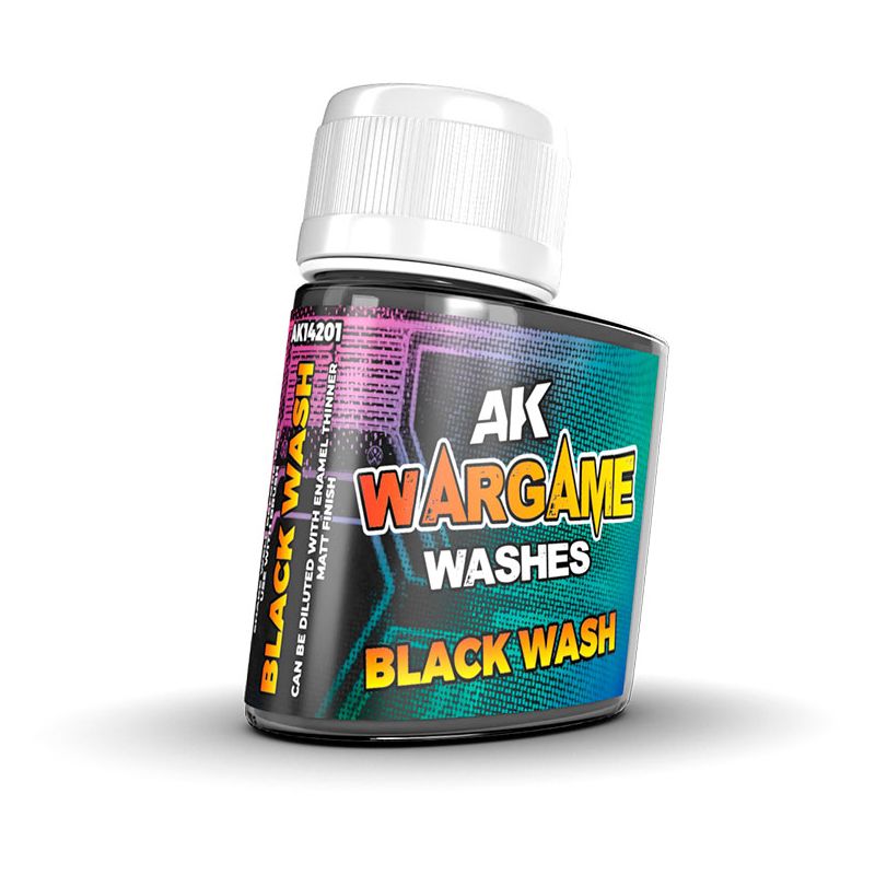 AK Wargame Washes Black Wash 35ml - Good Games