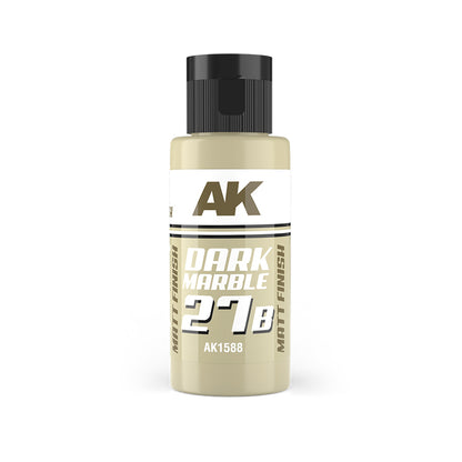 AK Interactive AK1588 'Dark Marble' matte paint bottle, it's light beige with a black cap