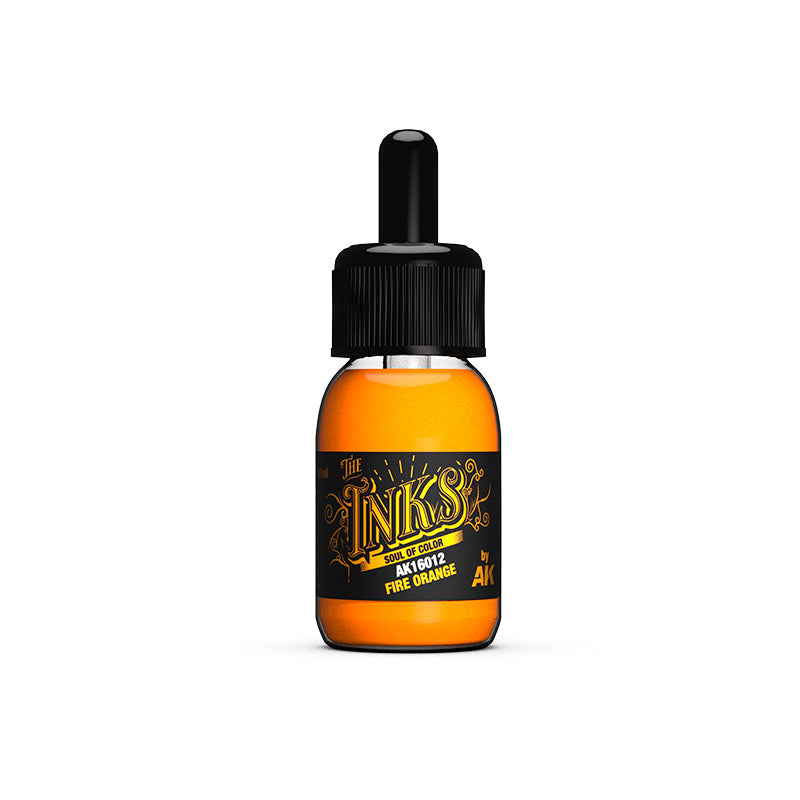 AK Interactive - The Inks - Fire Orange 30ml - Good Games