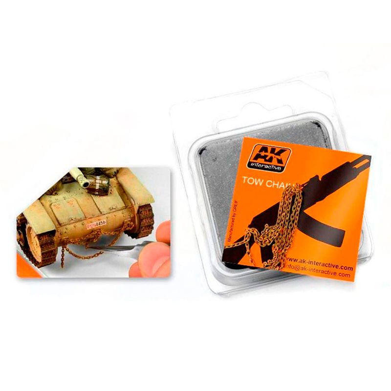 Ak Interactive - Accessories - Rusty Tow Chain Big - Good Games