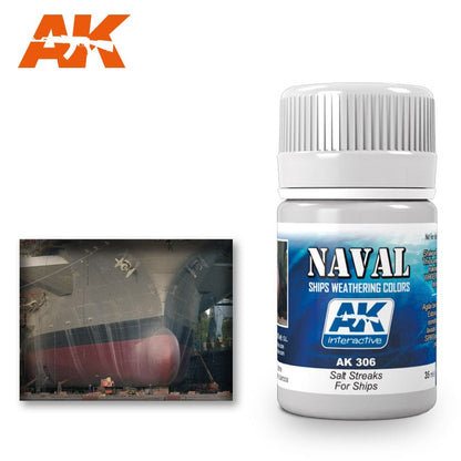 AK Interactive Enamel Effect Weathering Colour 35ml - Salt Streaks for Ships - Good Games