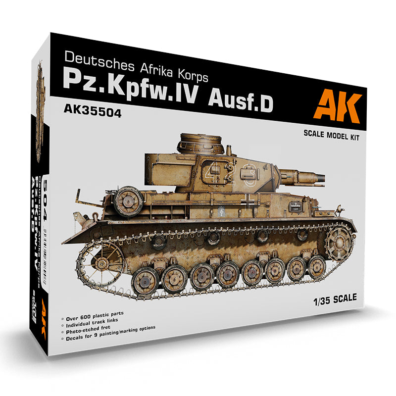 AK Interactive - Scale Models  - Pz.Kpfw.IV Ausf.D Deutsches Afrika Korps