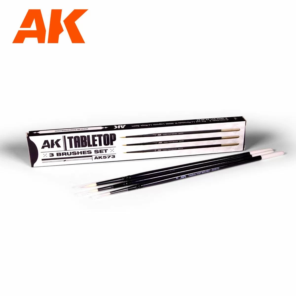AK Interactive Brushes - Tabletop Brushes Set 0, 1, 2 - Good Games