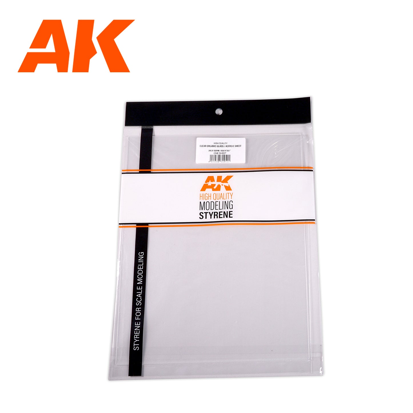 AK Interactive - Styrene - 0.20 mm/0.008” Thickness-Clear Organic Glass/Acryl