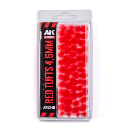 A clear blister pack contains many small, vibrant red AK Interactive 4