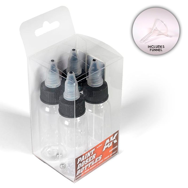 AK Interactive - Complements- Paint Doser Bottles 4x30 ml - Good Games
