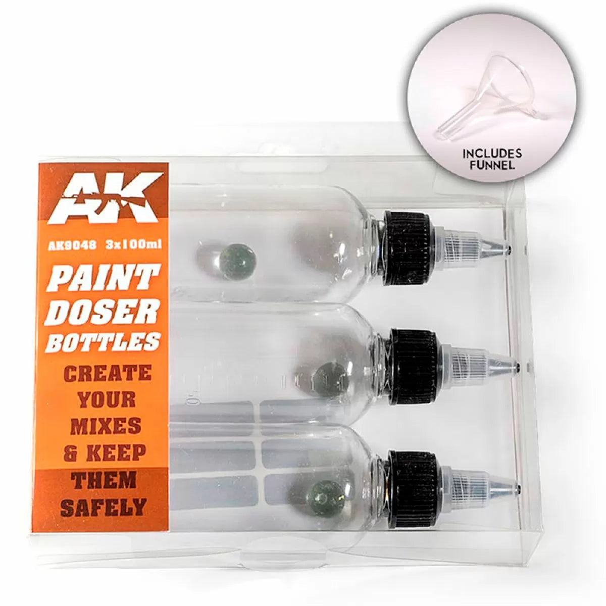 AK Interactive - Complements - Paint Doser Bottles 3X100 ml - Good Games
