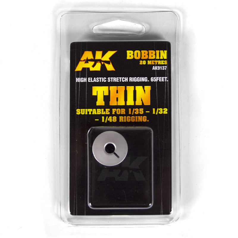 AK Interactive - Accessories - Elastic Rigging Bobbin Thin