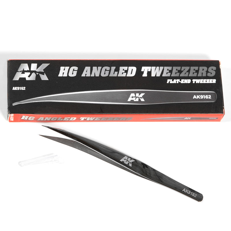 Ak Interactive HG Angled 02 (Flat-End) Tweezers - Good Games