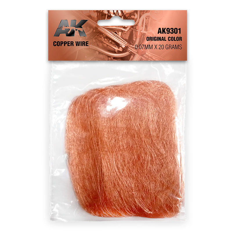 AK Interactive - Accessories - Copper Wire 0.07mm x 20 Grams Original Color