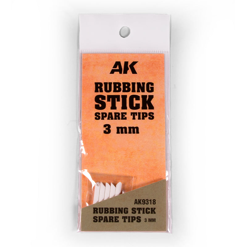 Ak Interactive Rubbing Stick Spare Tips 3mm - Good Games